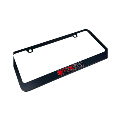 Ford FX4 Black License Plate Frame