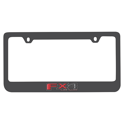 Ford FX4 Black License Plate Frame
