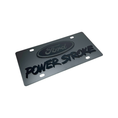 Ford Power Stroke Carbon Steel License Plate