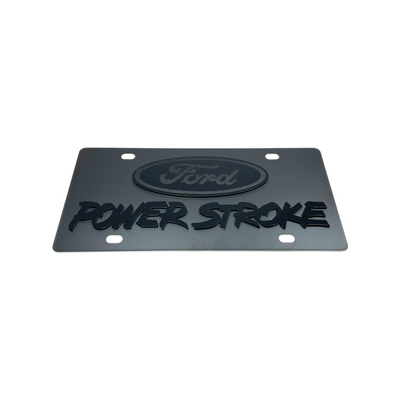 Ford Power Stroke Carbon Steel License Plate
