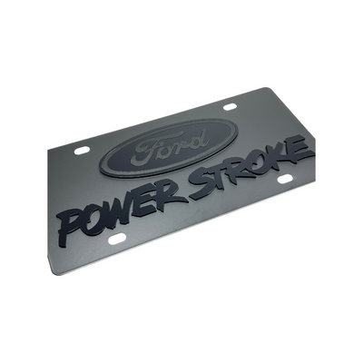 Ford Power Stroke Carbon Steel License Plate