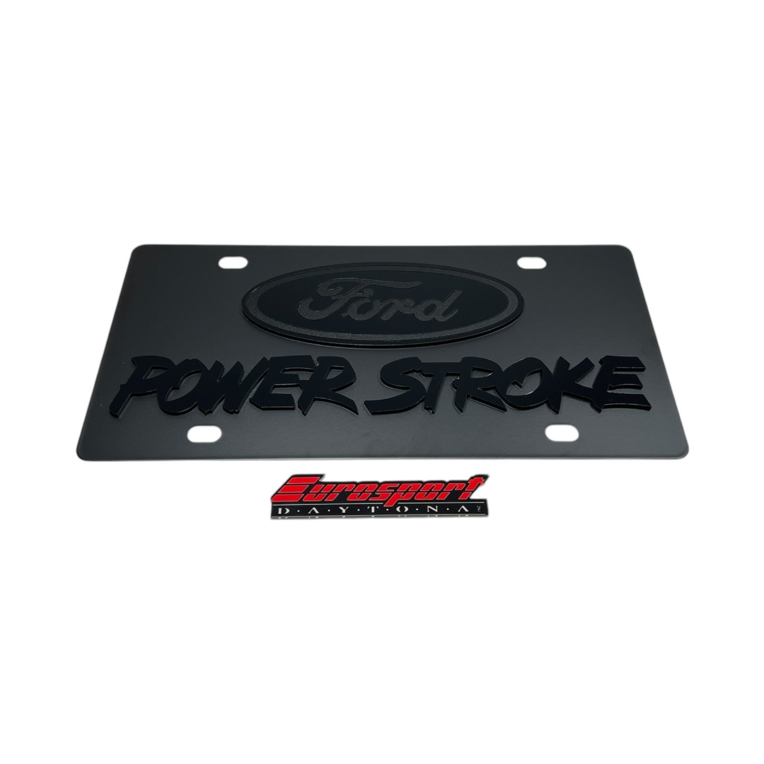 Ford Power Stroke Carbon Steel License Plate