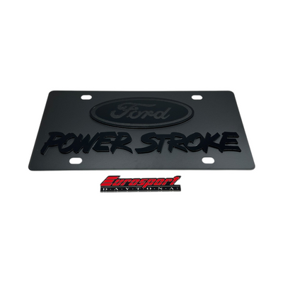 Ford Power Stroke Carbon Steel License Plate