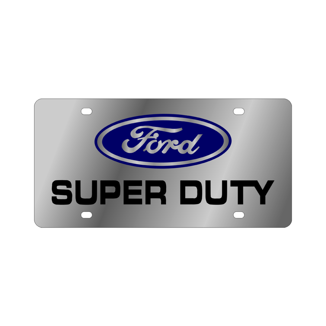 Ford Super Duty Stainless Steel License Plate