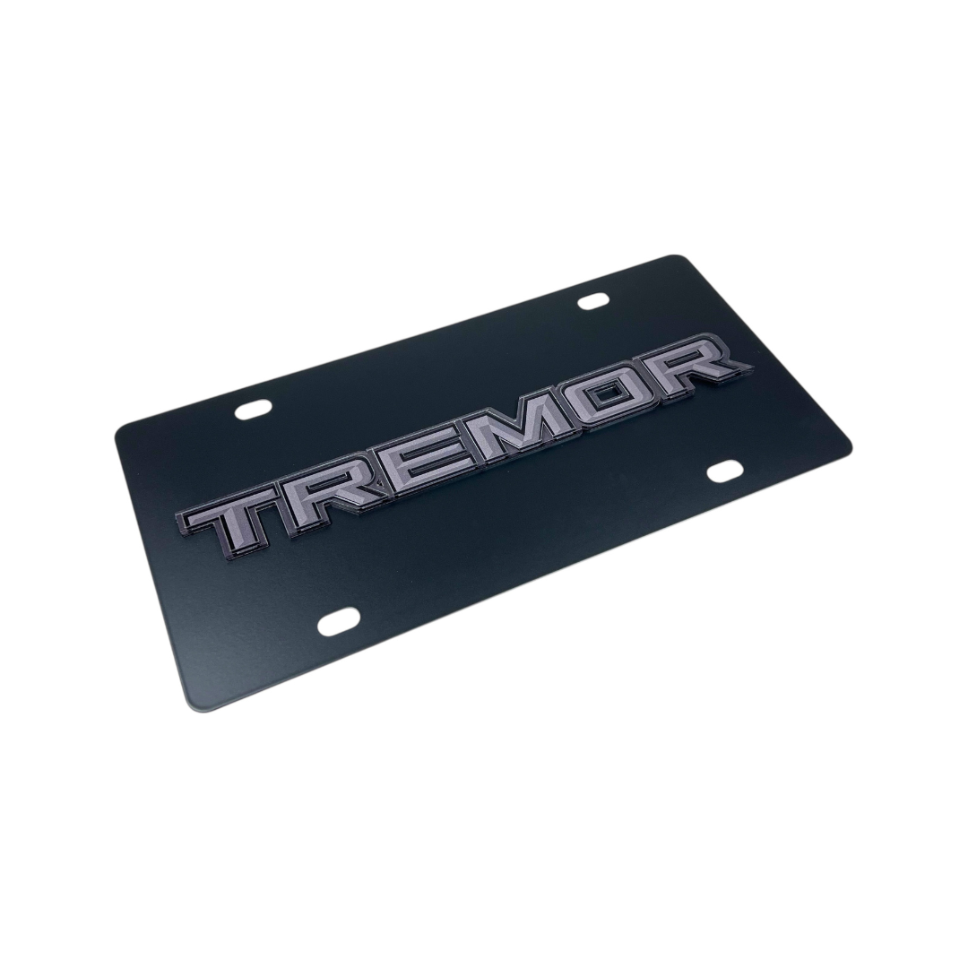 Ford Tremor Blacked Out Carbon Steel License Plate