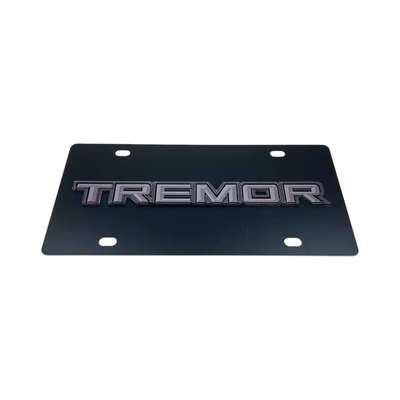 Ford Tremor Blacked Out Carbon Steel License Plate