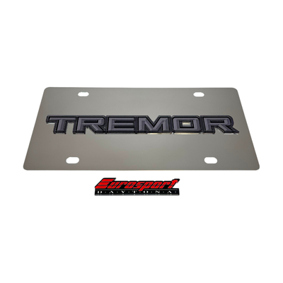 Ford Tremor Blacked Out Stainless Steel License Plate