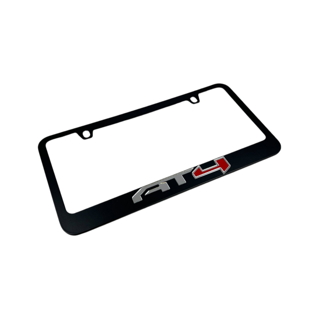 GMC AT4 Black License Plate Frame