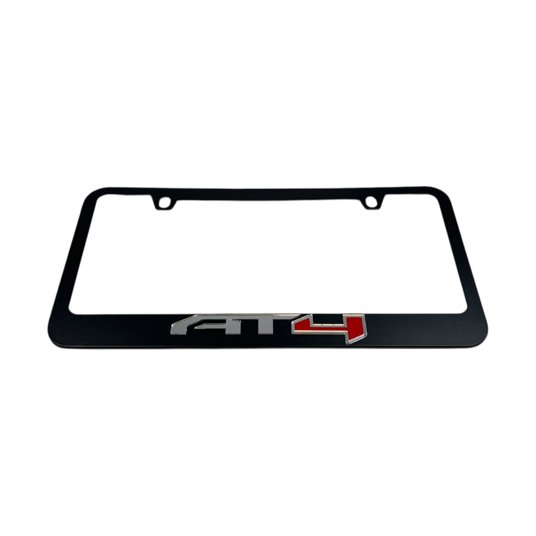 GMC AT4 Black License Plate Frame