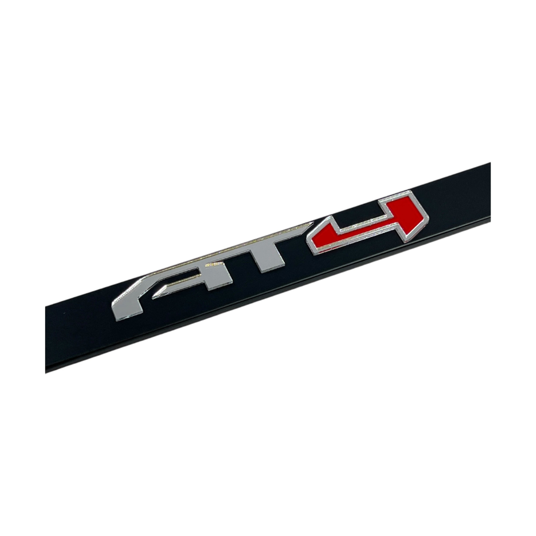 GMC AT4 Black License Plate Frame