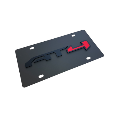 GMC AT4 Carbon Steel License Plate