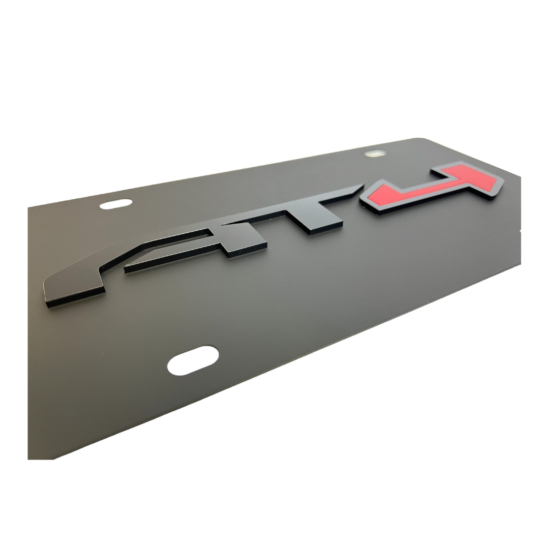 GMC AT4 Carbon Steel License Plate