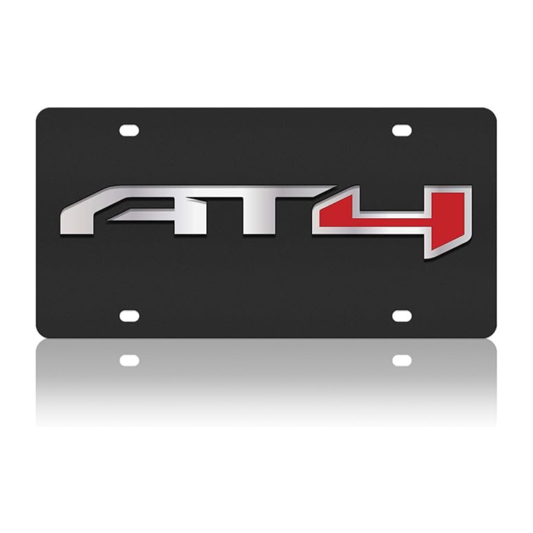 GMC AT4 Carbon Steel License Plate