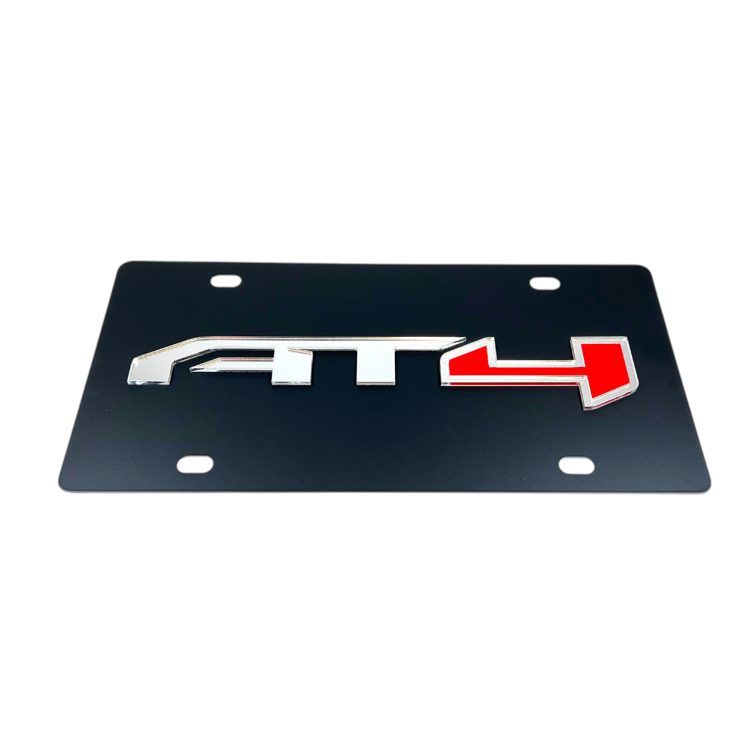 GMC AT4 Carbon Steel License Plate