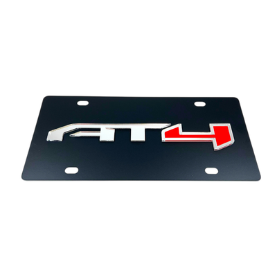 GMC AT4 Carbon Steel License Plate