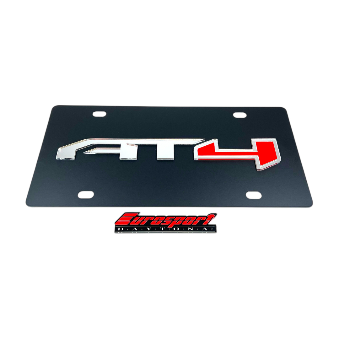 GMC AT4 Carbon Steel License Plate