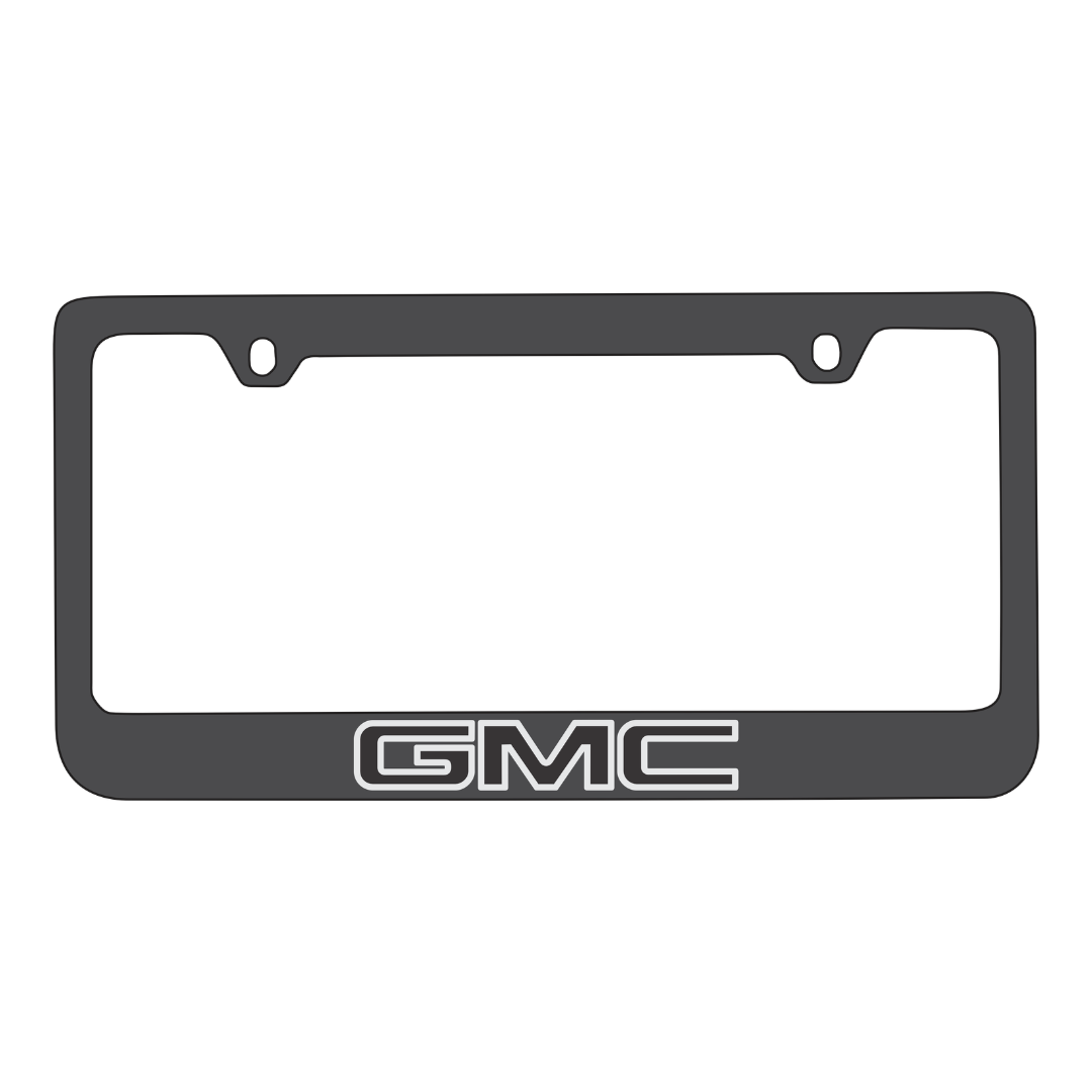 GMC Black License Plate Frame