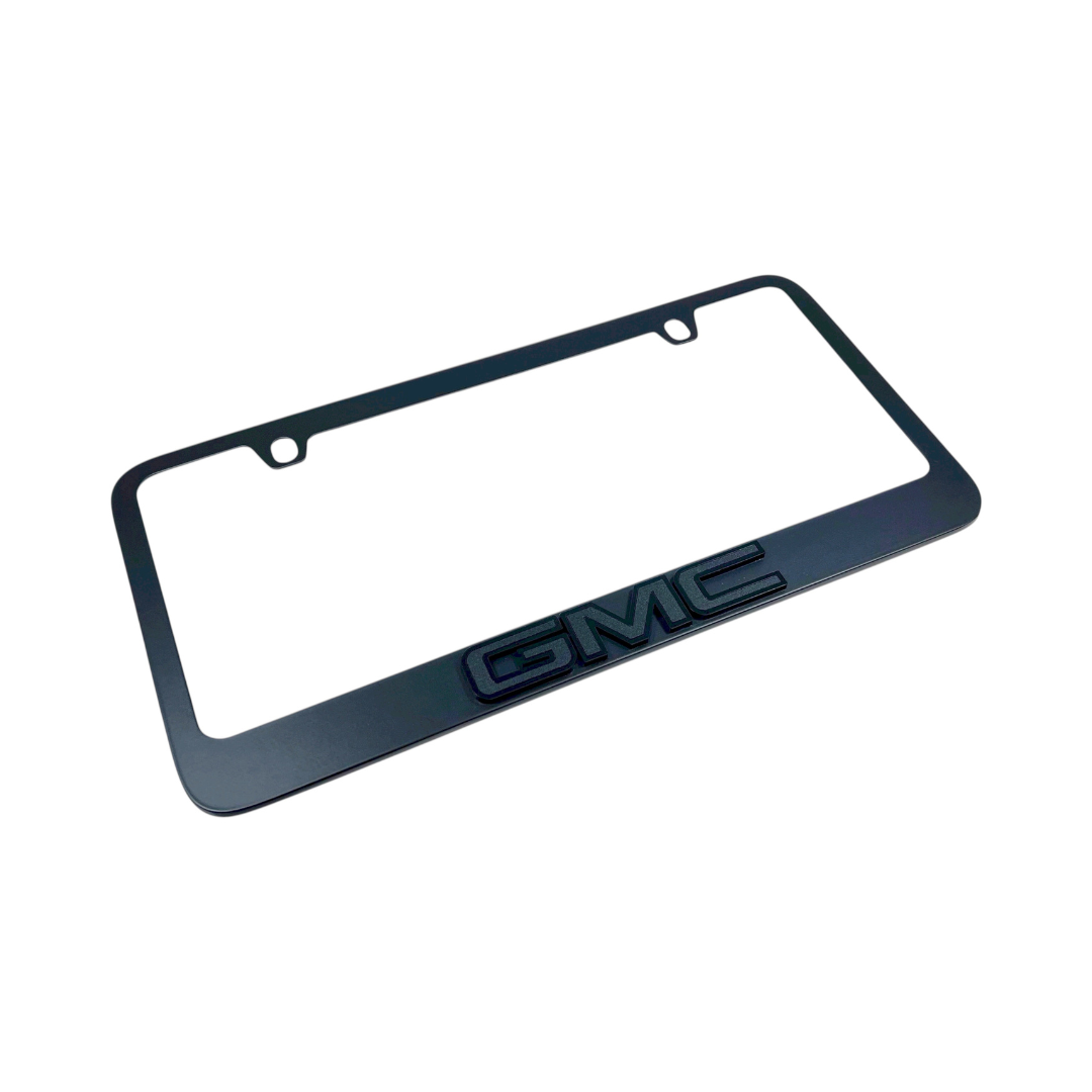 GMC Black License Plate Frame