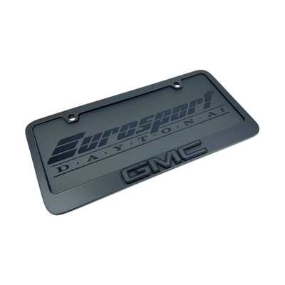 GMC Black License Plate Frame