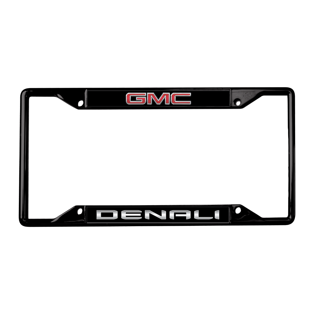 GMC Denali Black License Plate Frame