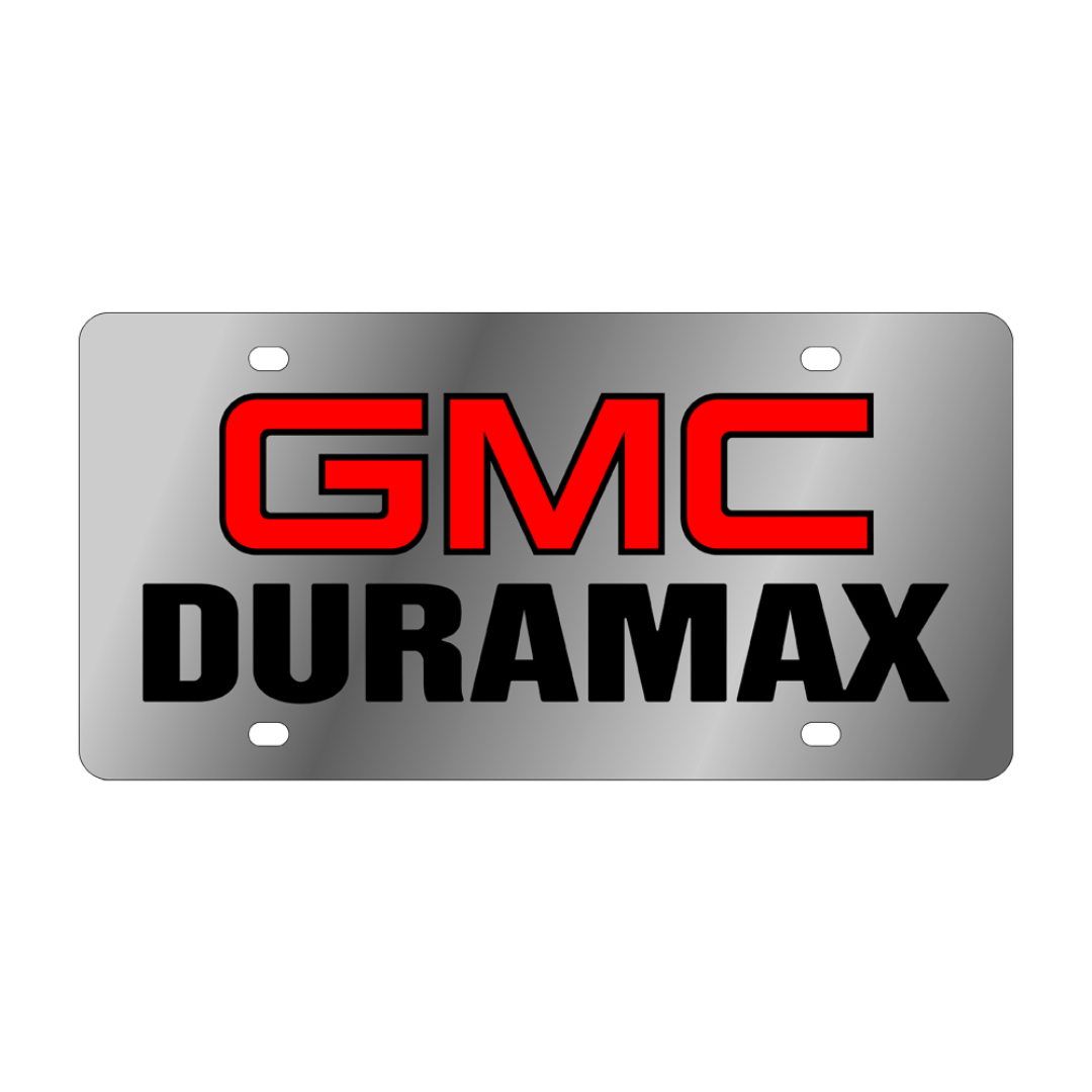 GMC Duramax Stainless Steel License Plate