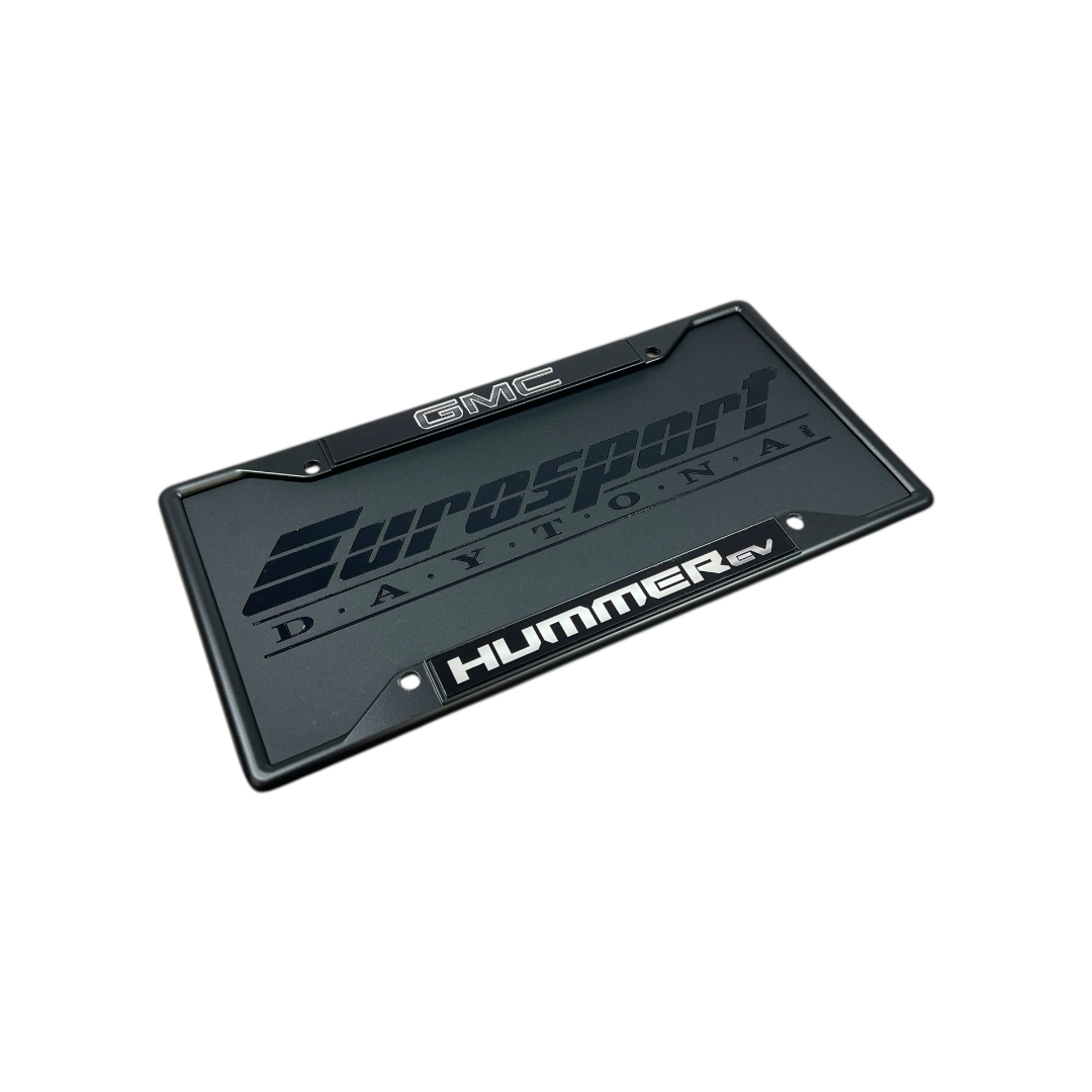GMC Hummer EV Black License Plate Frame