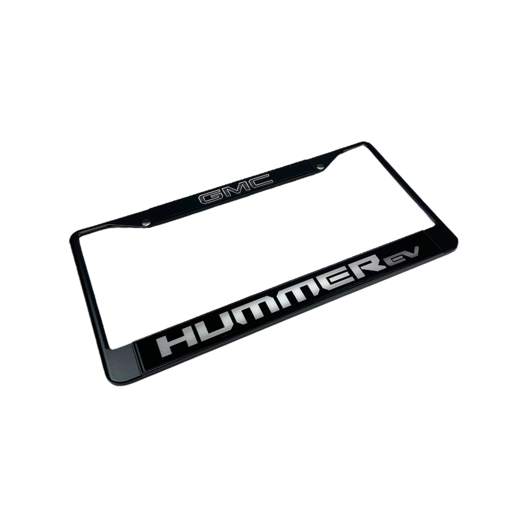 GMC Hummer EV Black License Plate Frame