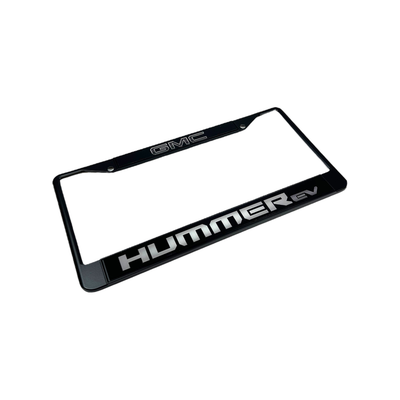 GMC Hummer EV Black License Plate Frame
