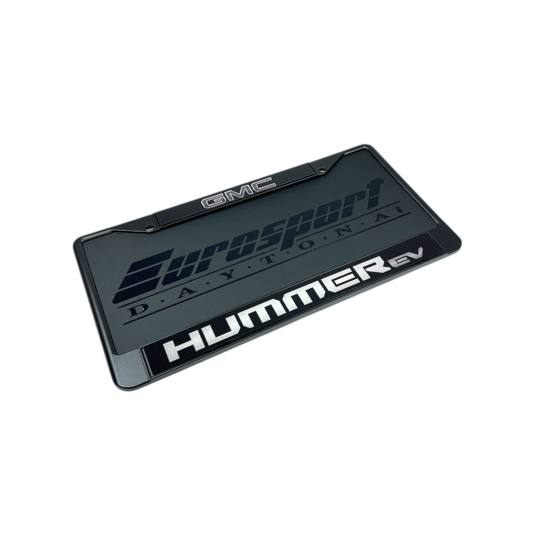 GMC Hummer EV Black License Plate Frame