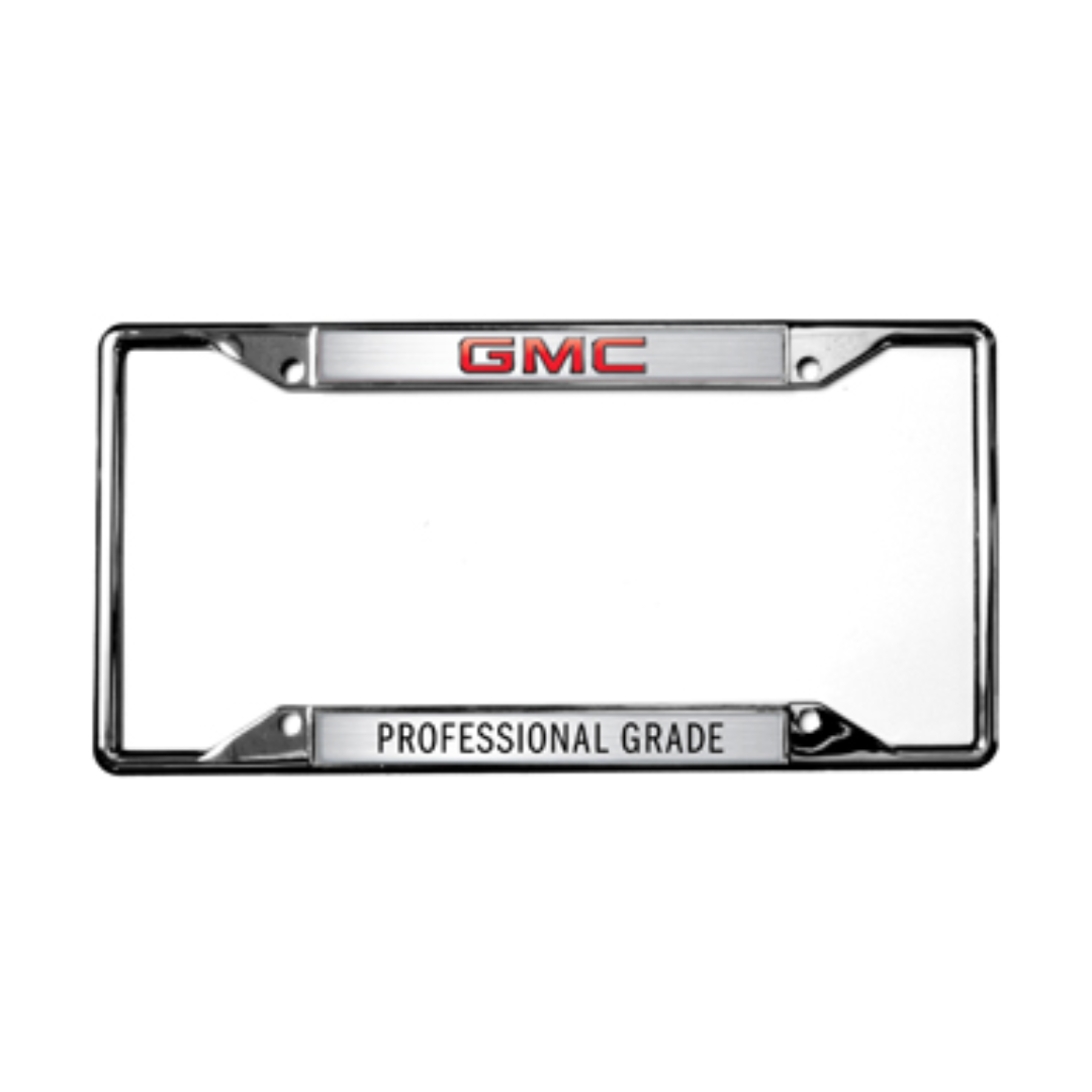 GMC Professional Grade Chrome License Plate