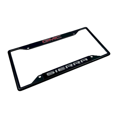 GMC Sierra Black License Plate Frame