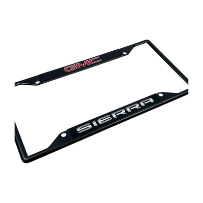 GMC Sierra Black License Plate Frame