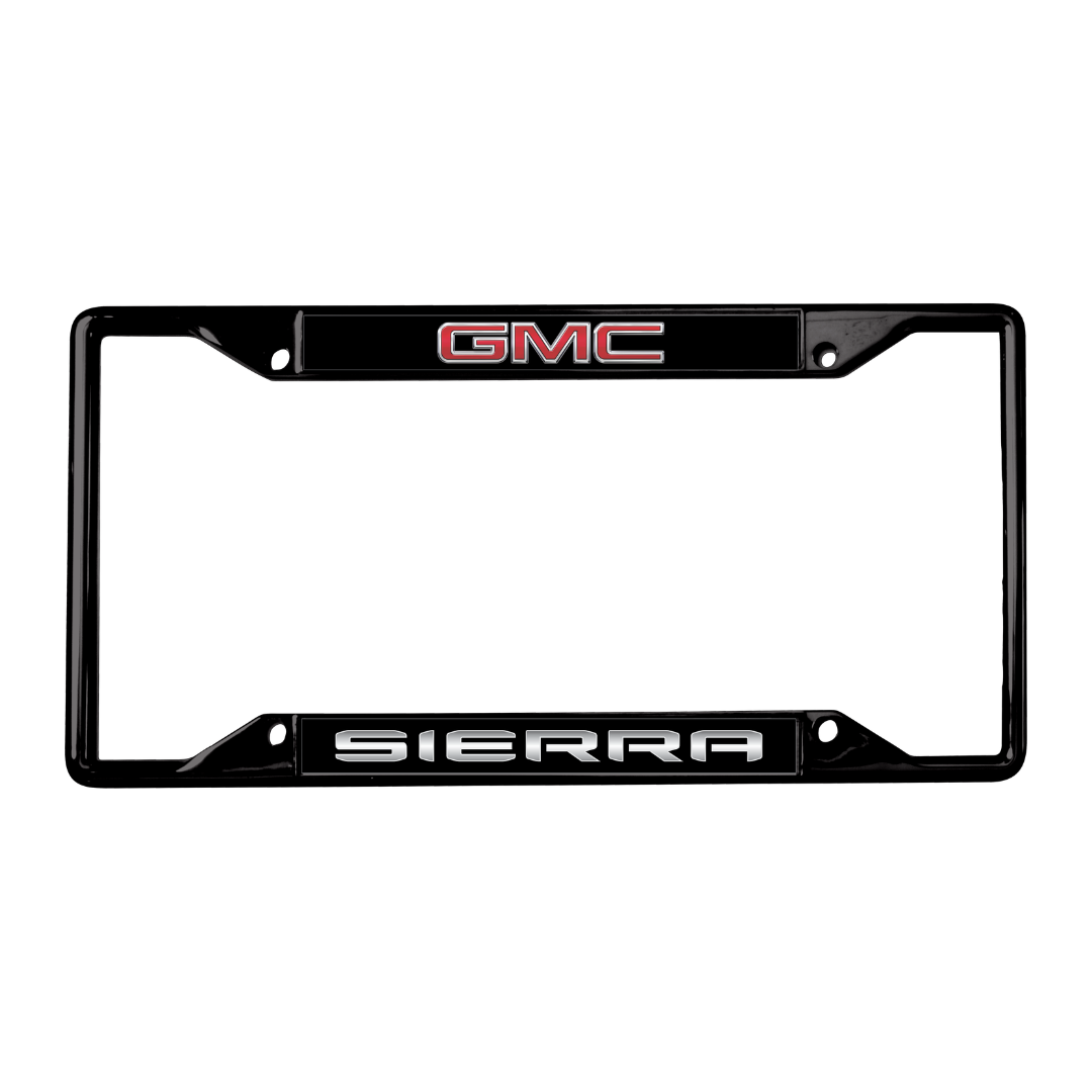 GMC Sierra Black License Plate Frame