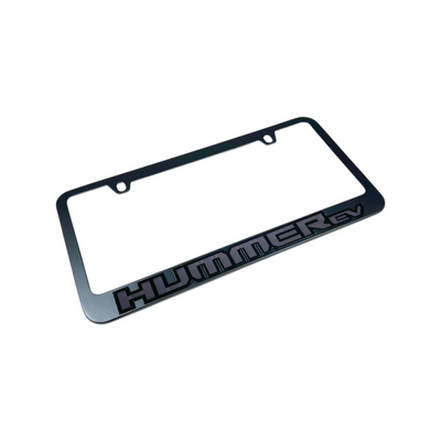 Hummer EV Blacked Out Black License Plate Frame