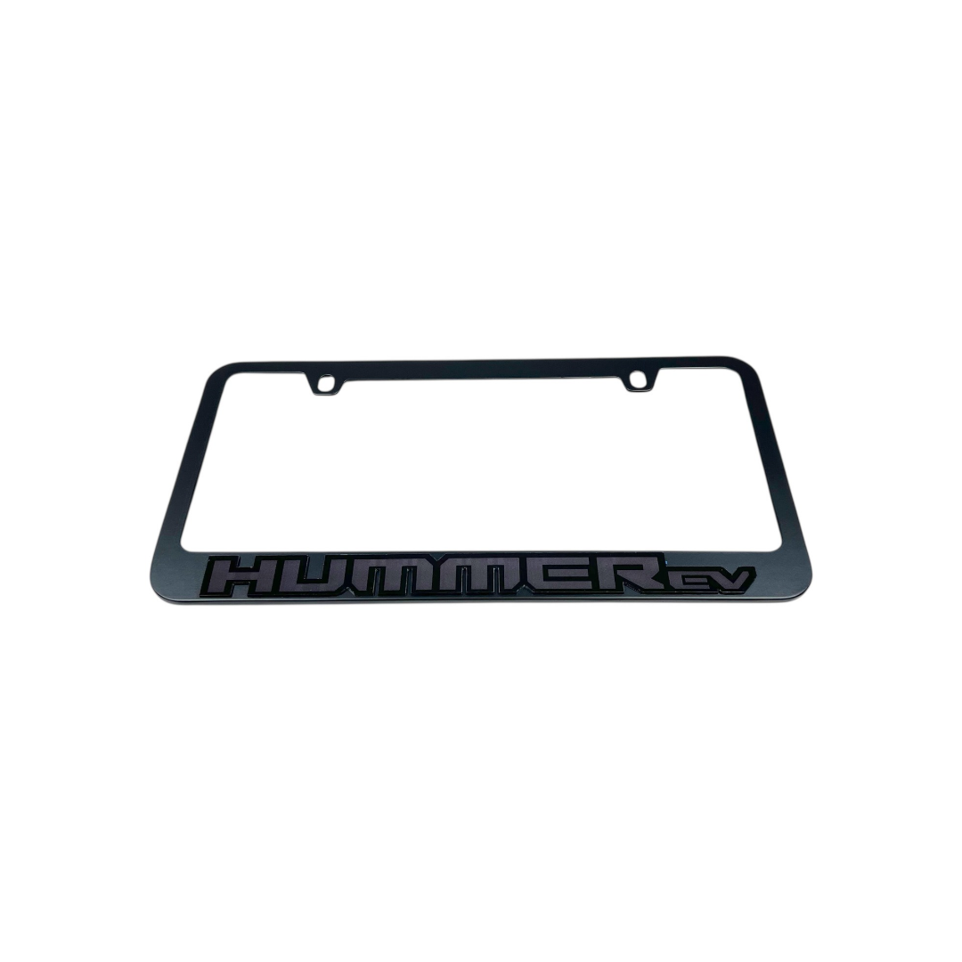 Hummer EV Blacked Out Black License Plate Frame