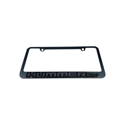 Hummer EV Blacked Out Black License Plate Frame