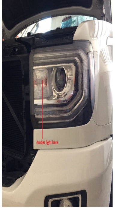 2014-2015 Sierra Non SLT/Denali to '16-'18 GMC Sierra 1/2 Ton HID (High Intensity Discharge) Headlight Conversion Wiring Harness