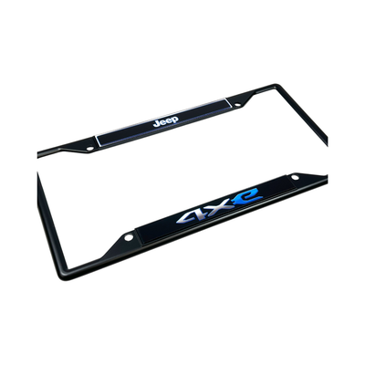 Jeep 4XE Black License Plate Frame