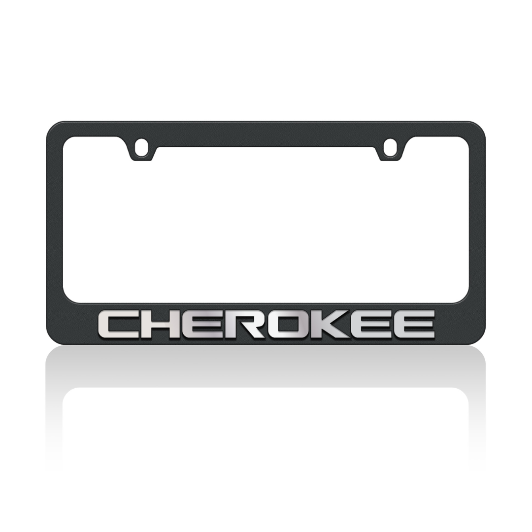 Jeep Cherokee Black License Plate Frame
