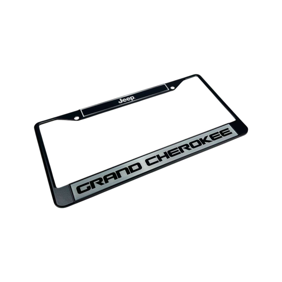 Jeep Grand Cherokee Black License Plate Frame