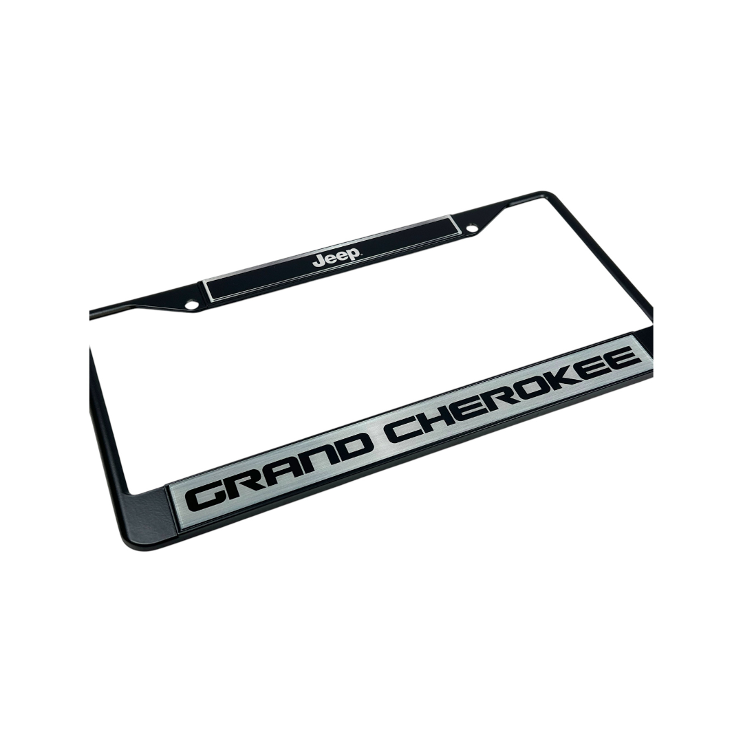 Jeep Grand Cherokee Black License Plate Frame