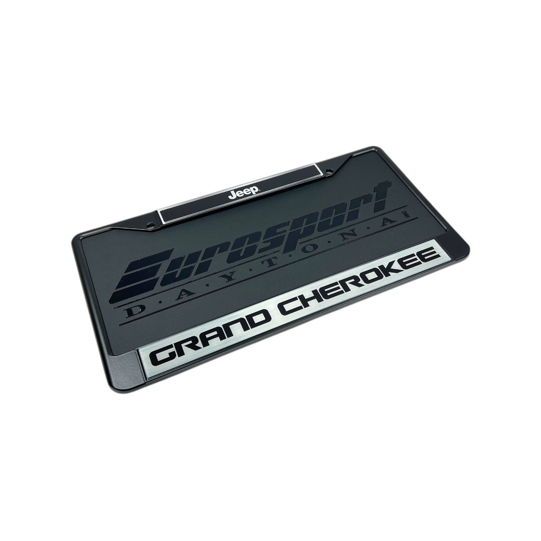 Jeep Grand Cherokee Black License Plate Frame