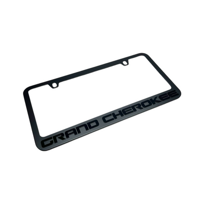 Jeep Grand Cherokee Blacked Out License Plate Frame