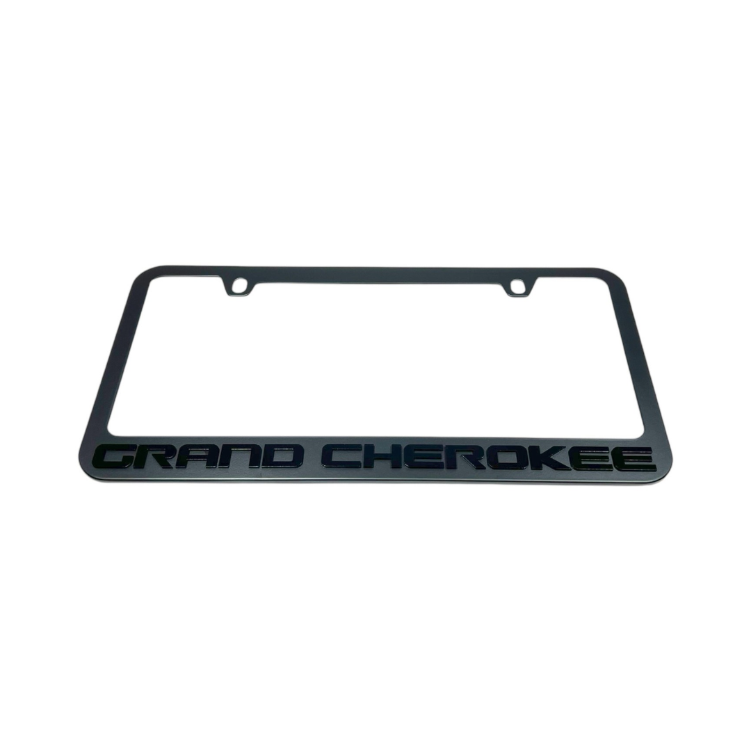 Jeep Grand Cherokee Blacked Out License Plate Frame