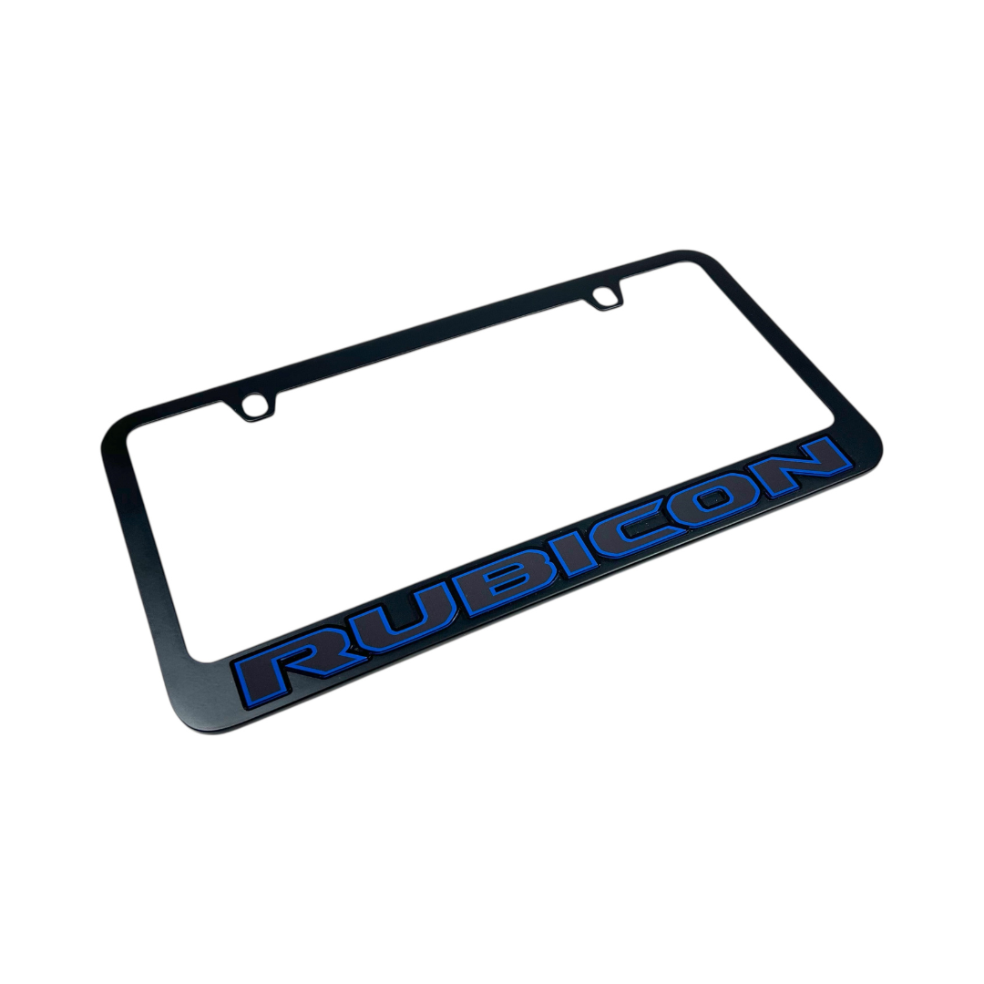 Jeep Rubicon Black License Plate Frame