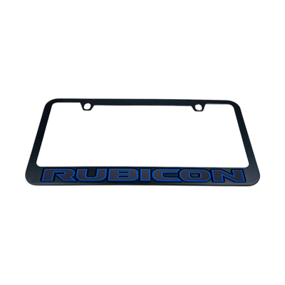 Jeep Rubicon Black License Plate Frame