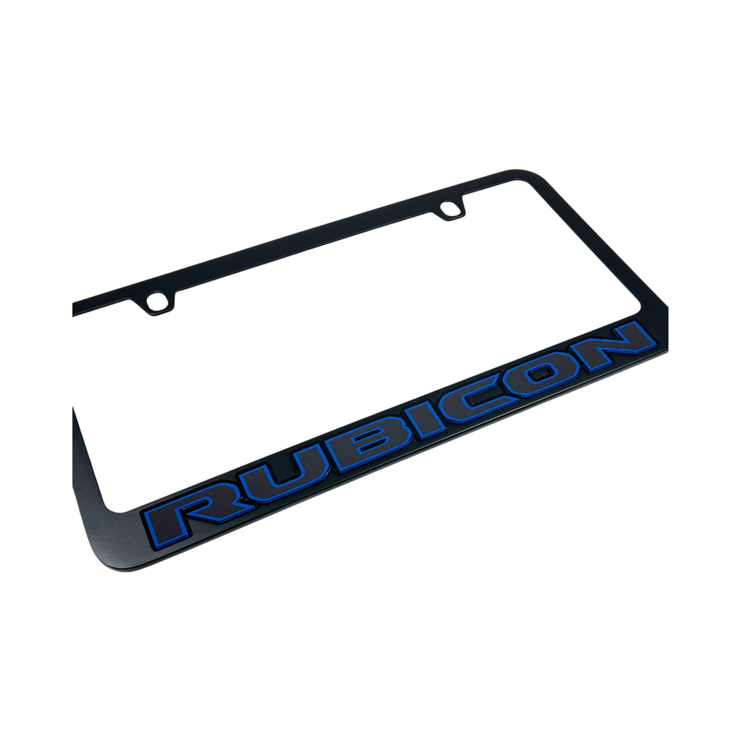 Jeep Rubicon Black License Plate Frame