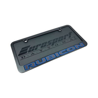 Jeep Rubicon Black License Plate Frame