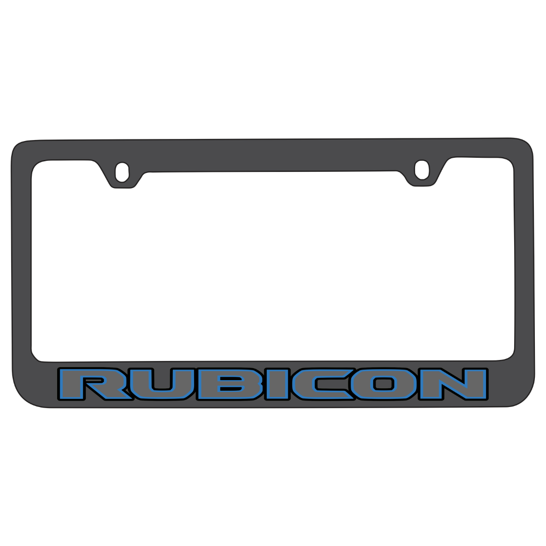Jeep Rubicon Black License Plate Frame