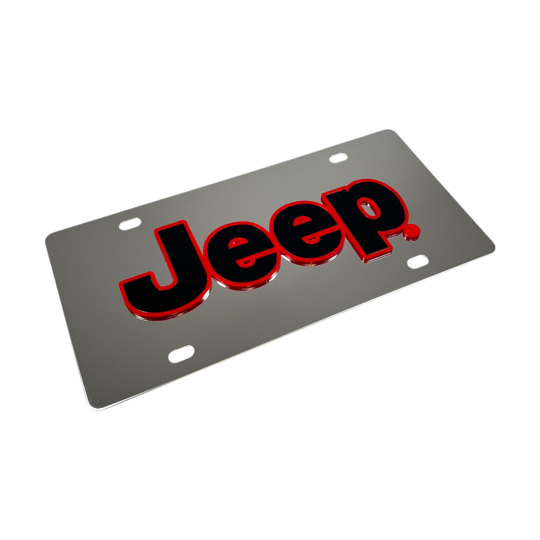 Jeep Stainless Steel License Plate